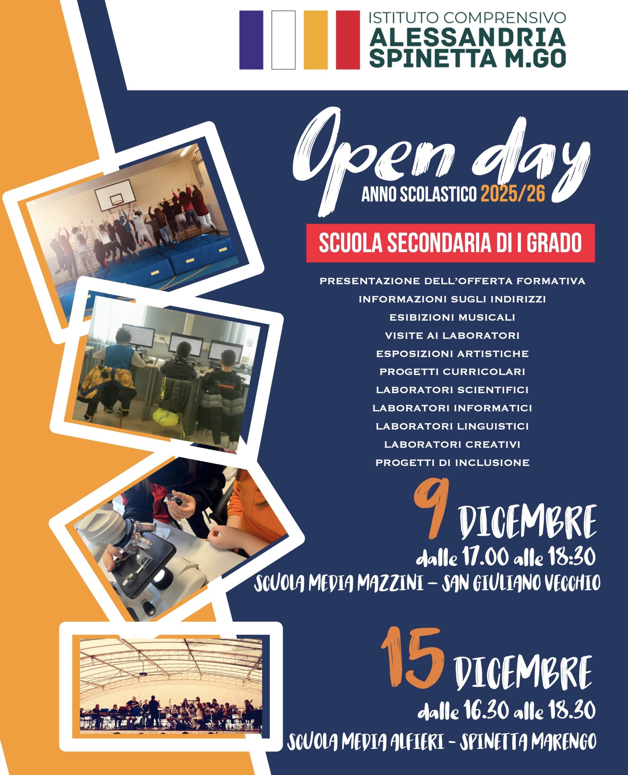 locandina open day Secondaria
